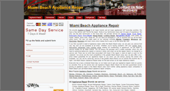 Desktop Screenshot of miamibeachappliancerepair.net